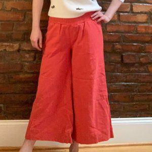 JAG Wide Legged Cropped Linen Pants